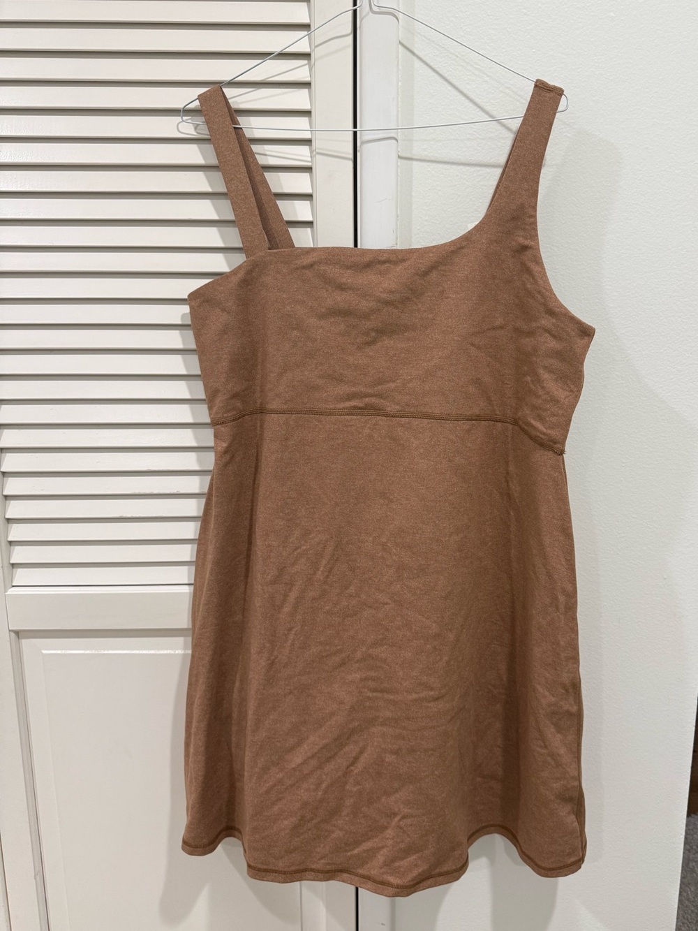 NWT Offline by Aerie The Hugger Asymmetrical Strap Brown Mini Skort Dress XL